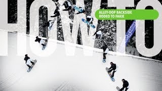 How To AlleyOop Backside Rodeo to Fakie With JJ Thomas  TransWorld SNOWboarding [upl. by Biddick128]