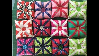 Pincushions learn how to make this easy block for quilts or this fun project requested video [upl. by Vinna89]