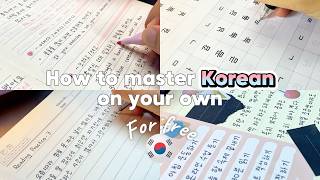 🇰🇷How to learn Korean on your owntips and resources you need [upl. by Dnaletak]