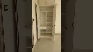 Hinged wardrobe simple design Bangalore woodworking wardrobe [upl. by Ykcaj709]