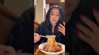 All you can eat pasta  Olive Garden food shorts eating mukbang [upl. by Anwahsed]