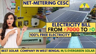 DOMESTIC CESC NET METER IN WEST BENGAL 2024 SOLAR POLICY 45KW  West Bengal Solar Subsidy [upl. by Freud503]