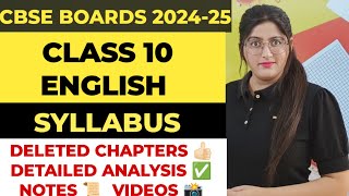 Class 10 english syllabus 202425Cbse class 10 english syllabus 202425Cbse syllabus 202425 [upl. by Carthy]