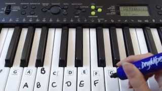 How To Label Keys On A PianoKeyboard [upl. by Stephine]