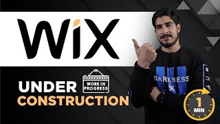 How To Put Wix Website Under Construction 2024  Put Wix Website Under Maintenance [upl. by Hahsi]