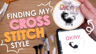 Finding My CROSS STITCH Art Style [upl. by Nnylrefinnej]