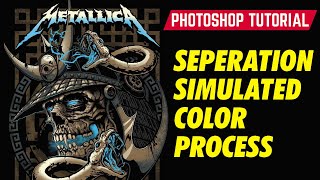 Photoshop Tutorial Vol 1  How To Separate Color for Simulated Color Process Screen Printing [upl. by Ater]