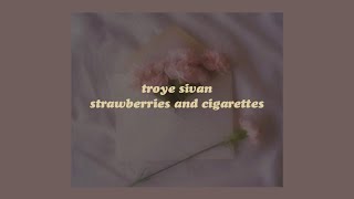 「strawberries amp cigarettes  troye sivan from love simon lyrics🍓」 [upl. by Everett]