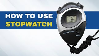 How to Use a Kadio Stopwatch [upl. by Fording331]