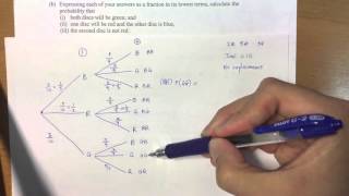 CCSS Math  Probability Example 3 Tree Diagram [upl. by Rede]