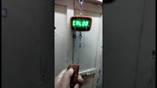 HOW CALIBRATE 1 TON DIGITAL HANGING CRANE SCALE [upl. by Aiet772]