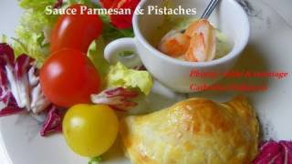 Recette de cuisine facile Feuilleté aux Crevettes sauce Parmesan Pistache  Saint Valentin [upl. by Rosette]