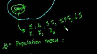 Statistics Sample vs Population Mean [upl. by Beckerman]