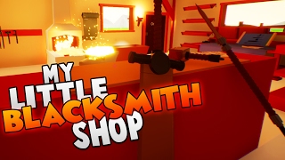 Starting Our Weapon Making Empire  Lets Play My Little Blacksmith Shop Gameplay Part 1 [upl. by Norod]