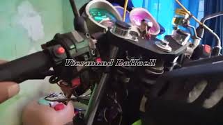 VIXION OLD modif UNDERYOKE dengan shock teleskopik standar [upl. by Leinad12]