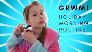 GRWM HOLIDAY MORNING ROUTINE CARAVAN [upl. by Annasoh]