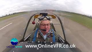 Taking off in the ML407 Grace Spitfire at Sywell aerodrome [upl. by Midas]