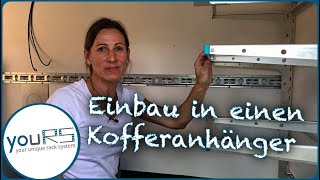 Einbauvideo youRS Regalsystem in einen Kofferanhänger  Das Stauraumsystem für Anhänger Tutorial [upl. by Eri]