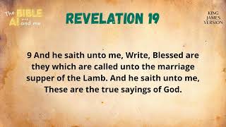 Revelation 19 English  The Bible with AI and me apocalypse [upl. by Yelsna870]