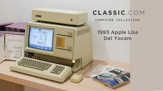 1993 Apple Lisa – Owned by Apple COO Del Yocam  Startup Lisa Draw Demo amp Sounds [upl. by Aiva]