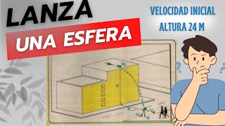 Semiparabólico  Una esfera es lanzada horizontalmente desde una altura de 24 m con velocidad ✨☀️ [upl. by Harwill214]