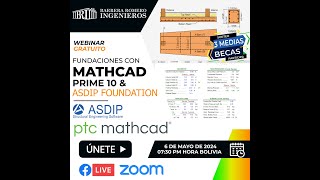 Fundaciones con Mathcad Prime 10 y ASDIP Foundation [upl. by Annhoj]