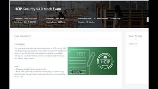 HCIPSecurity V40 Mock Exam Latest Practice Dumps [upl. by Adlay]