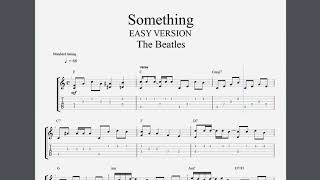 EASY VERSION Learn Rock Songs On Classical Guitar  Something by The Beatles [upl. by Ellinehc]