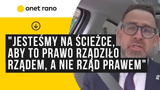 quotJesteśmy na ścieżce aby zbudować państwo prawa aby prawo rządziło rządem a nie rząd prawemquot [upl. by Rocray910]