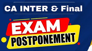 Latest Tweet Regarding Postponement of CA Final May 2024 Exams  Big Update by CA sir [upl. by Ahsiri]