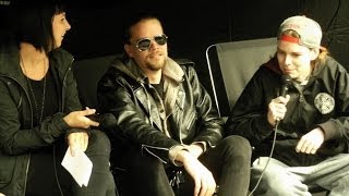 Interview w Ari Koivunen amp Masi Hukari fr AMORAL  Tuska Kiosk 2014 [upl. by Halona]