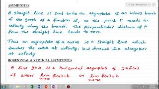 ASYMPTOTES  DIFFERENTIAL CALCULUSFYUGP [upl. by Inej]