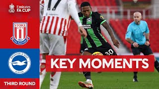 Stoke City v Brighton and Hove Albion  Key Moments  Third Round  Emirates FA Cup 202324 [upl. by Ellerahc]