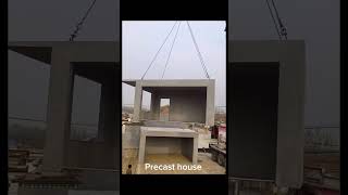 Amazing installing precast concrete house process [upl. by Pickens]