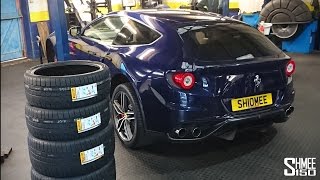 Preparing the Ferrari FF for Winter  Pirelli Sottozero Snow Tyres [upl. by Urba]