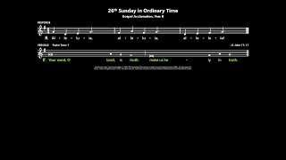 26th Sunday in Ordinary Time Gospel Acclamation Year B Australia [upl. by Fates]