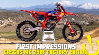 2023 GasGas MC 250F Factory Edition  First Impressions [upl. by Rufe57]