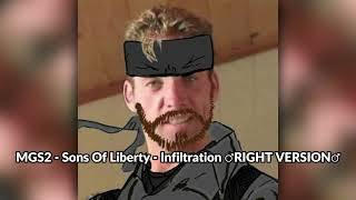 MGS2 Sons Of Liberty  Infiltration ♂RIGHT VERSION♂ Gachi Remix [upl. by Eatnoled318]