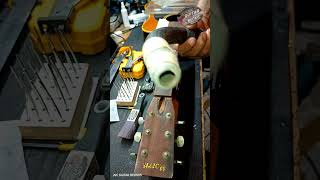 FRETBOARD RESTORED guitar morris fretboard refret acousticguitar [upl. by Aciras]