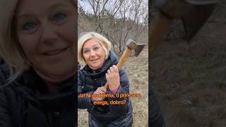 🌲🤣 Blondinka in božično drevo 😁😆😊 belizajcek misticizem kras slovenija comedy humor smeh [upl. by Arette]