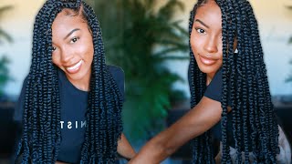 PASSION TWIST TUTORIAL  NO RUBBER BANDS  Slim Reshae [upl. by Airod]