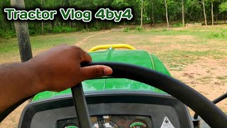 Tractor Motovlog  Driving John Deere 5050D 4by4 between jungle  Tractor Help [upl. by Negris]