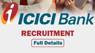 ICICI BANK Job Vacancy  ICICI Bank Recruitment  ICICI Bank Hiring Deputy Manager [upl. by Eikcid]