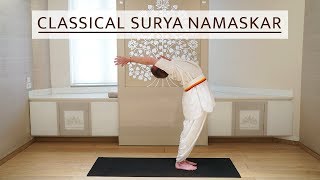 Classical Surya Namaskar  SRMD Yoga [upl. by Ferren689]