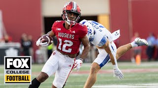 Indiana State Sycamores vs Indiana Hoosiers Highlights  CFB on FOX [upl. by Quartet889]