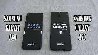 Samsung Galaxy A60 vs Samsung Galaxy A70  SpeedTest and Camera comparison [upl. by Etnuahc663]