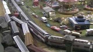 train wrecks on hojimbos ho train layout [upl. by Nida120]