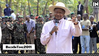 Umunsi Perezida Museveni avuga ikinyarwanda iminota irenga 7  Kigali 2011 [upl. by Nnairam]