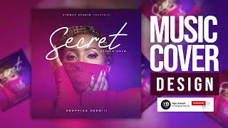 How to design a music cover art tutorial  Photoshop [upl. by Duval]