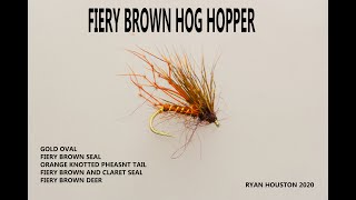 TYING THE FIERY BROWN HOG HOPPER WITH RYAN HOUSTON [upl. by Adnilemreh849]